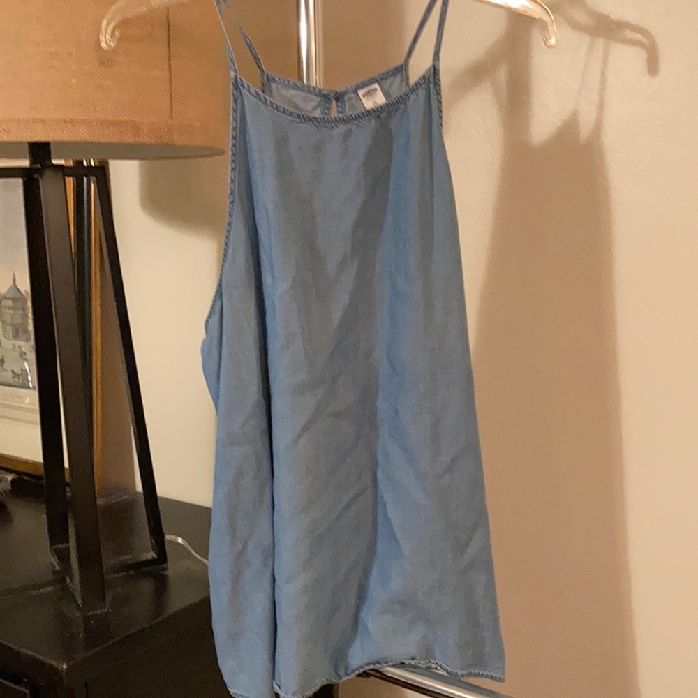 Blue Chambray Tank